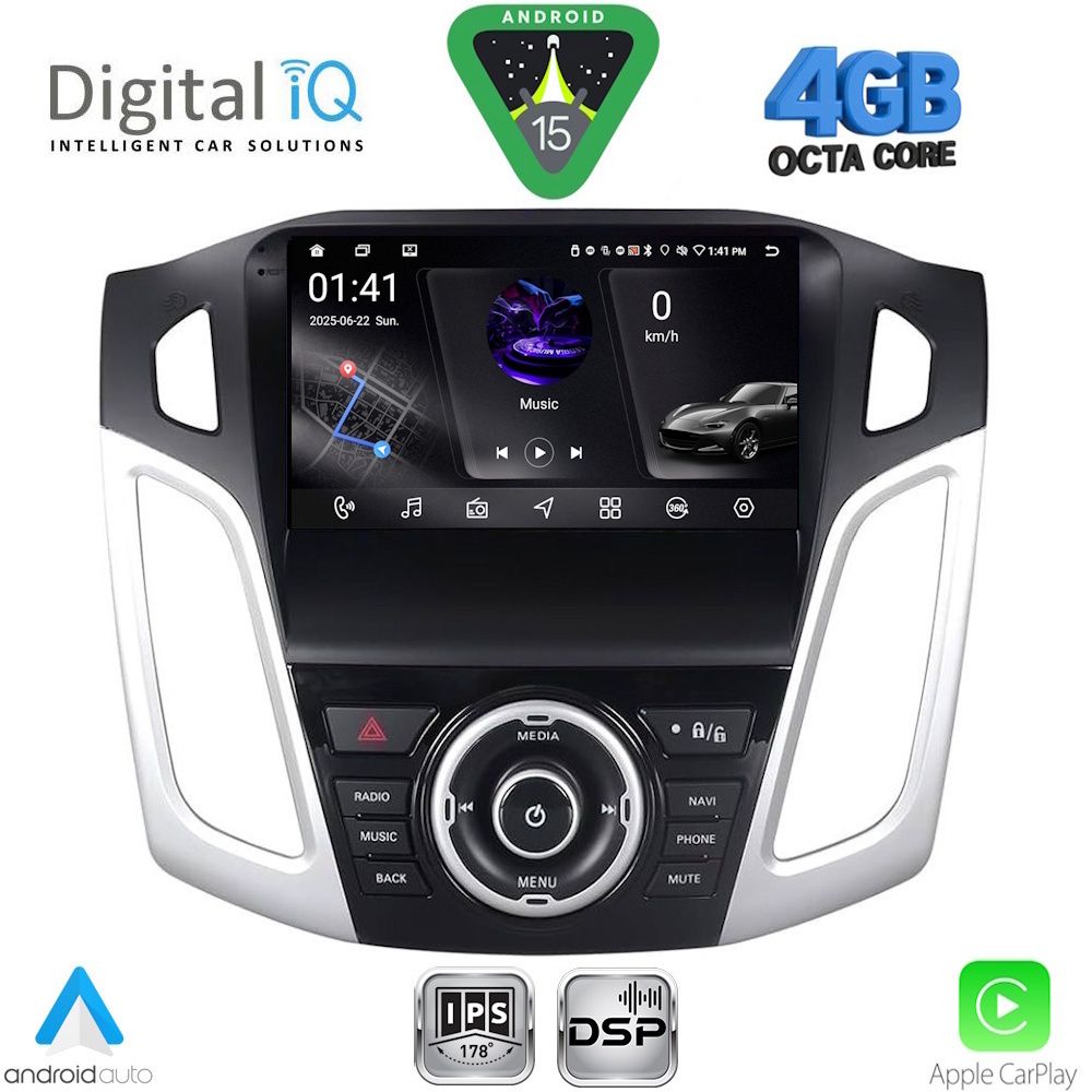 DIGITAL IQ RSG 6157_CPA (9inc) MULTIMEDIA TABLET for FORD FOCUS mod. 2011-2018