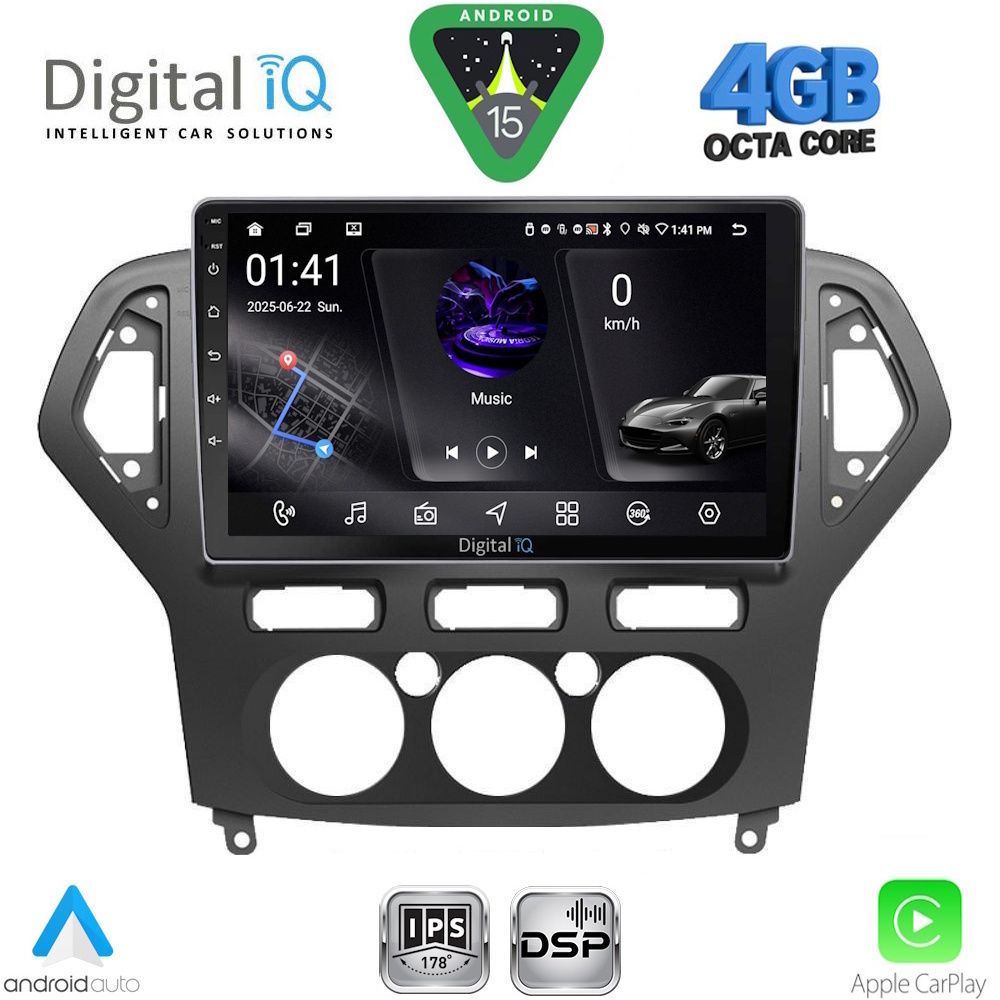 DIGITAL IQ RSG 6162_CPA A/C (10inc) MULTIMEDIA TABLET for FORD MONDEO mod. 2007-2011