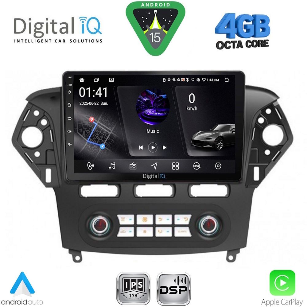 DIGITAL IQ RSG 6163_CPA CLIMA (10inc) MULTIMEDIA TABLET for FORD MONDEO mod. 2011-2013