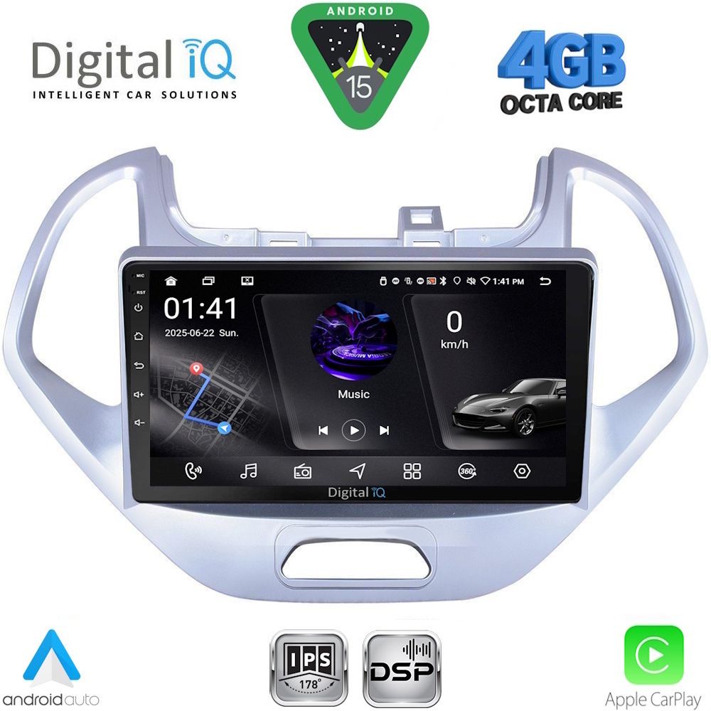 DIGITAL IQ RSG 6167LO_CPA (9inc) MULTIMEDIA TABLET for FORD KA mod. 2017-2024
