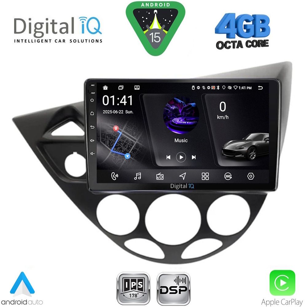 DIGITAL IQ RSG 6169_CPA (9inc) MULTIMEDIA TABLET for FORD FOCUS mod. 1998-2004