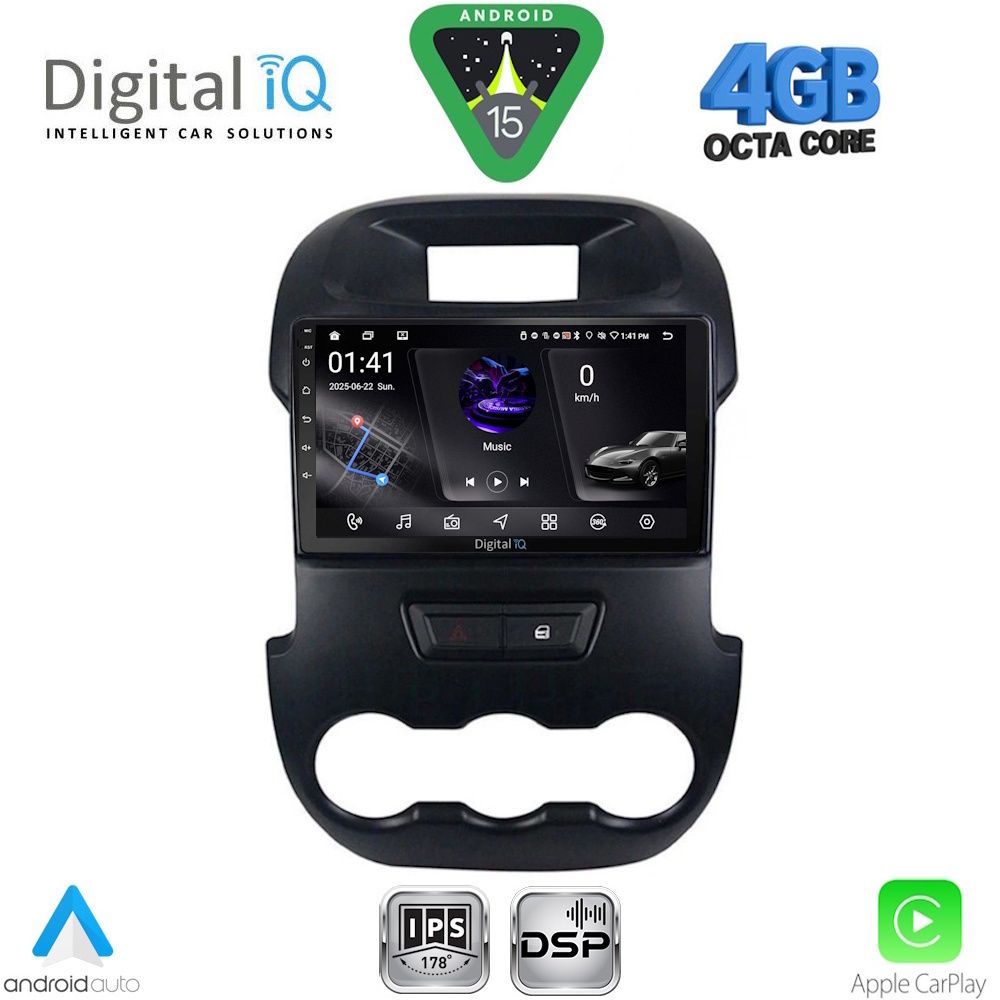 DIGITAL IQ RSG 6171_CPA (9inc) MULTIMEDIA TABLET for FORD RANGER mod. 2011-2015