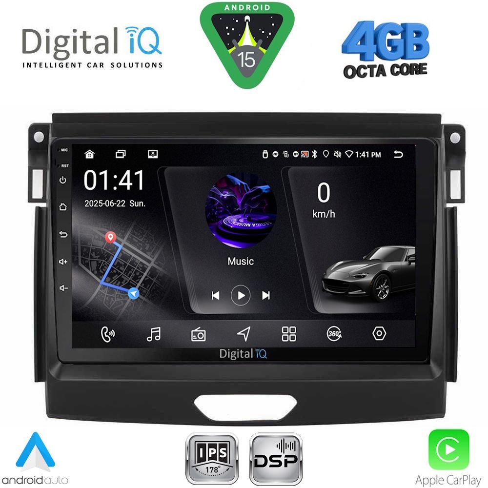 DIGITAL IQ RSG 6172A_CPA (9inc) MULTIMEDIA TABLET for FORD RANGER mod. 2015-2018