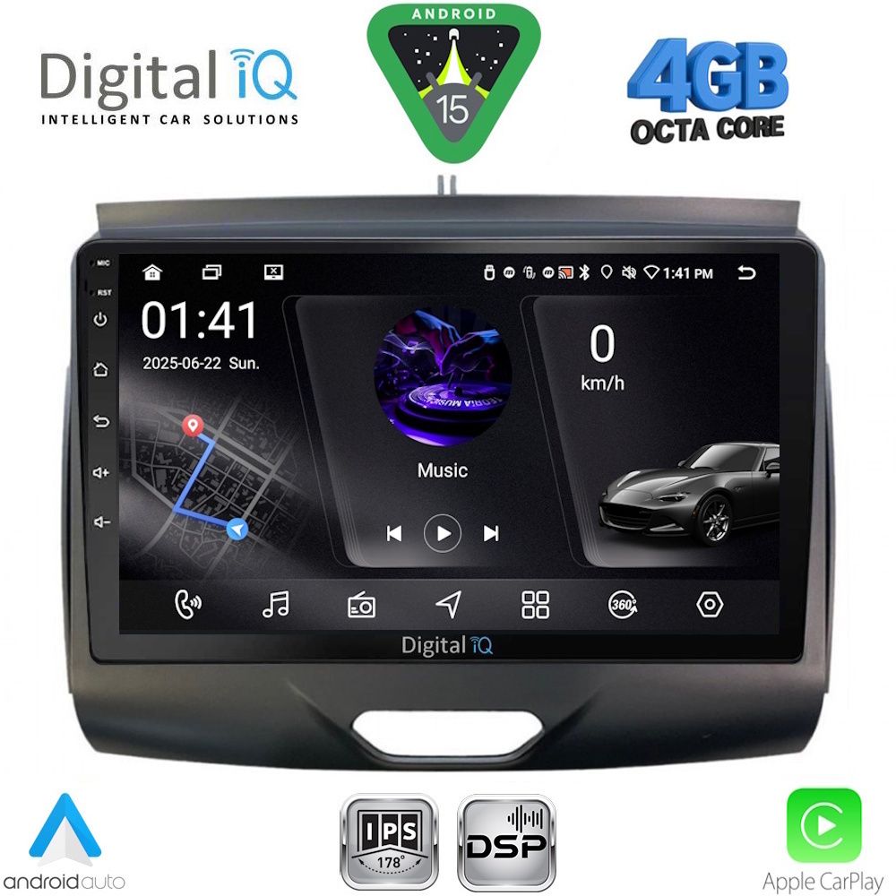 DIGITAL IQ RSG 6172B_CPA (9inc) MULTIMEDIA TABLET for FORD RANGER mod. 2015-2018
