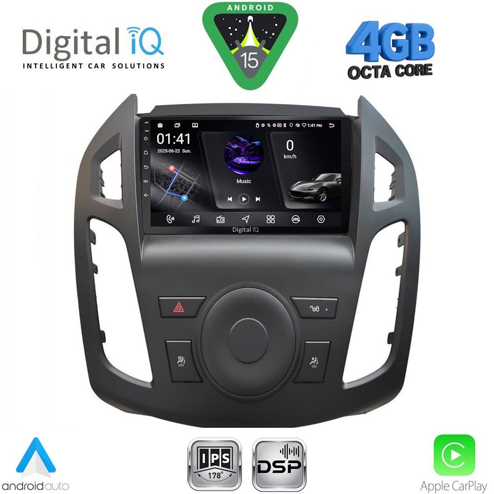 DIGITAL IQ RSG 6176_CPA (9inc) MULTIMEDIA TABLET for FORD TRANSIT CONNECT mod. 2013-2018