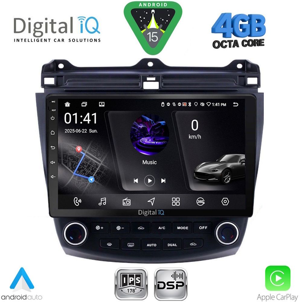 DIGITAL IQ RSG 6182_CPA (10inc) MULTIMEDIA TABLET for HONDA ACCORD mod. 2003-2007