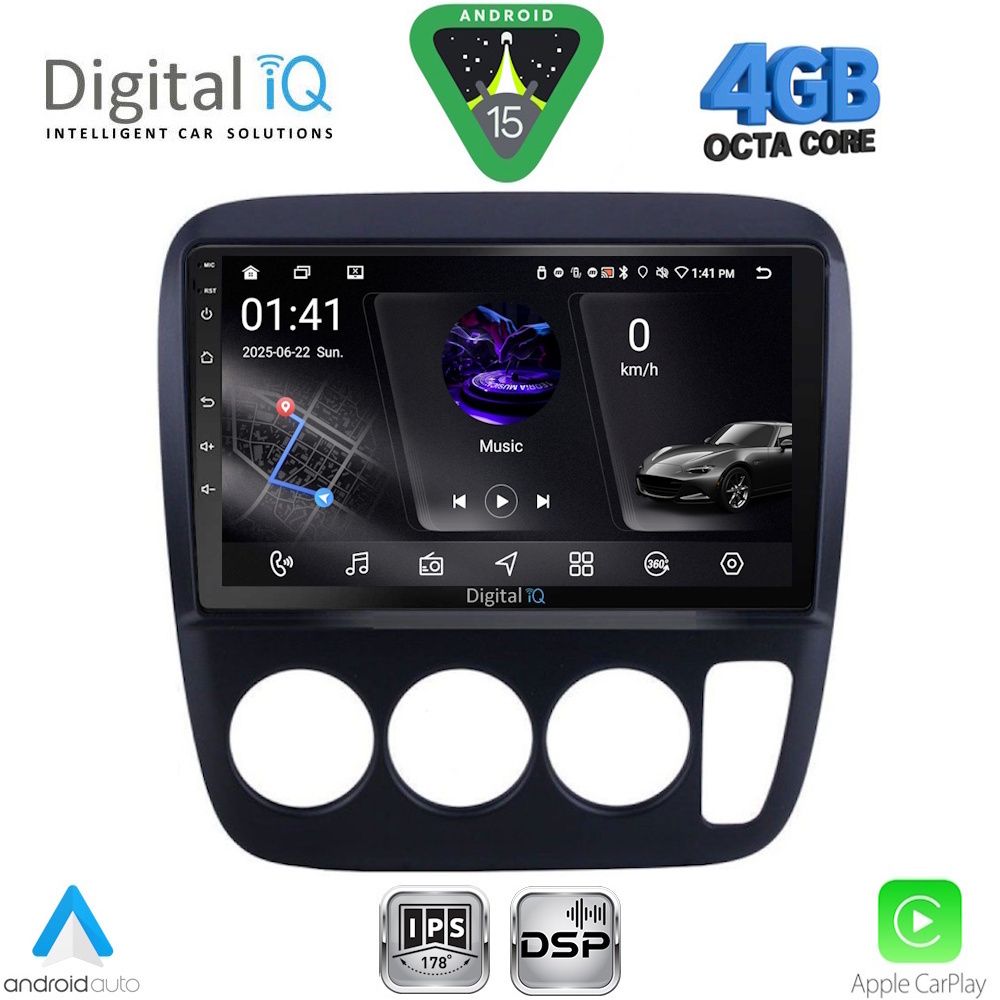 DIGITAL IQ RSG 6196_CPA A/C (9inc) MULTIMEDIA TABLET for HONDA CRV mod. 1996-2006