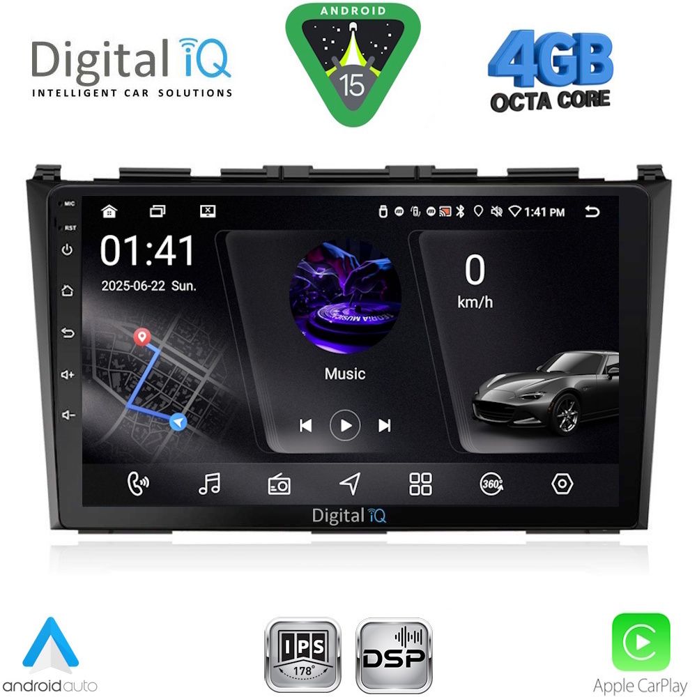 DIGITAL IQ RSG 6197_CPA (9inc) MULTIMEDIA TABLET for HONDA CRV mod. 2006-2012