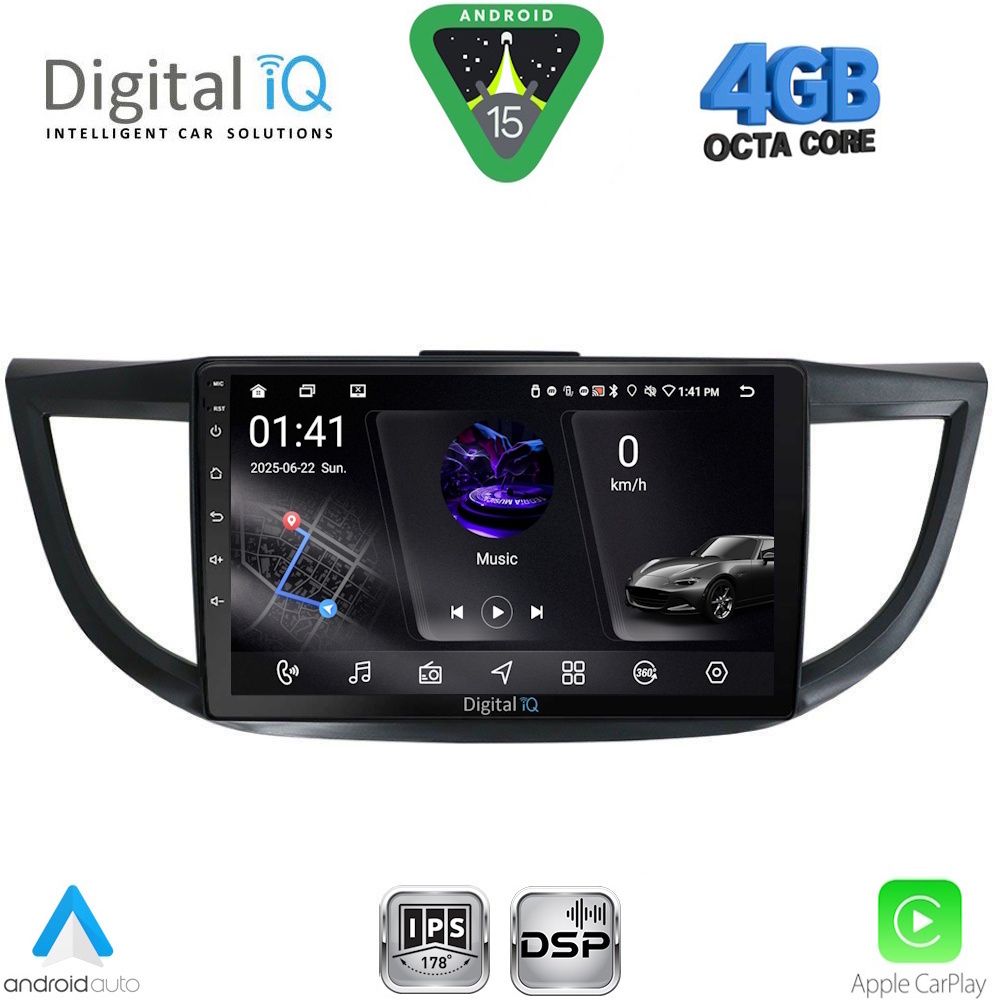 DIGITAL IQ RSG 6198_CPA (10inc) MULTIMEDIA TABLET for HONDA CRV mod. 2013-2017
