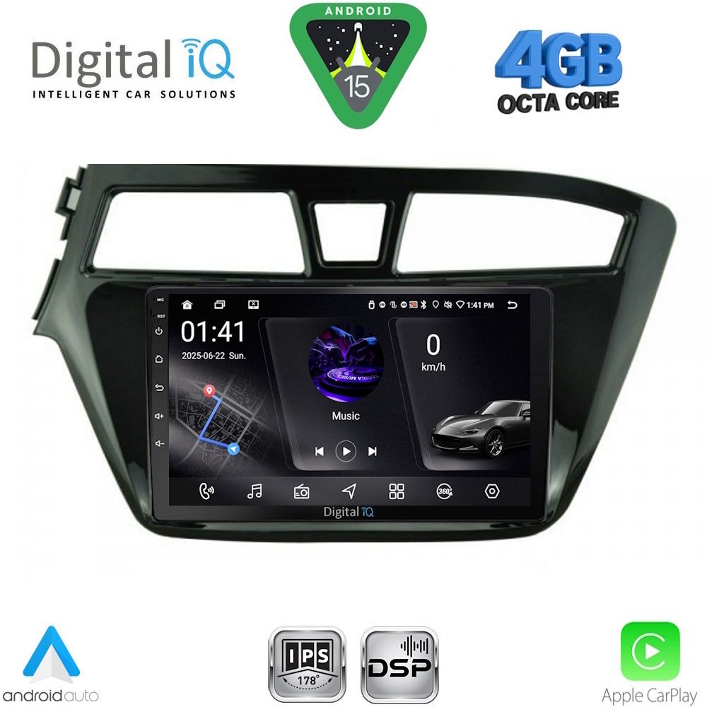 DIGITAL IQ RSG 6229_CPA (9inc) MULTIMEDIA TABLET for HYUNDAI i20 mod. 2014-2018