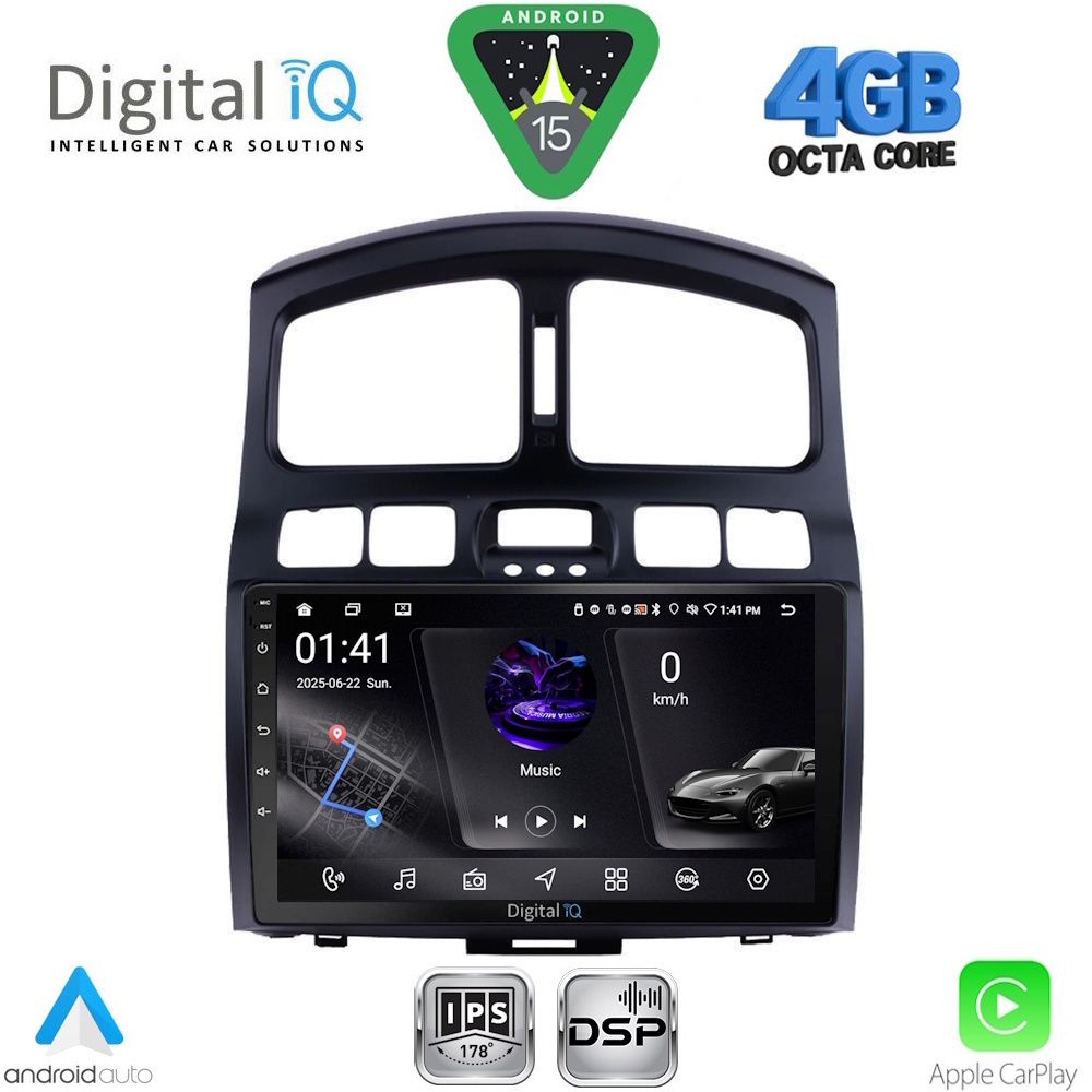 DIGITAL IQ RSG 6236_CPA (9inc) MULTIMEDIA TABLET for HYUNDAI SANTA FE mod. 2003-2006