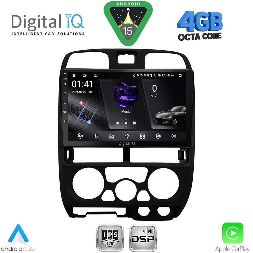 DIGITAL IQ RSG 6253BL_CPA (9inc) MULTIMEDIA TABLET for ISUZU D-MAX mod. 2002-2008 (BLACK)