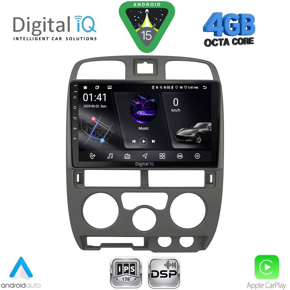 DIGITAL IQ RSG 6253GR_CPA (9inc) MULTIMEDIA TABLET for ISUZU D-MAX mod. 2002-2008 (GREY)