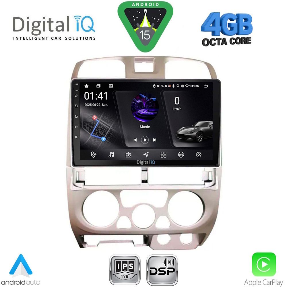 DIGITAL IQ RSG 6253SL_CPA (9inc) MULTIMEDIA TABLET for ISUZU D-MAX mod. 2002-2008 (SILVER)