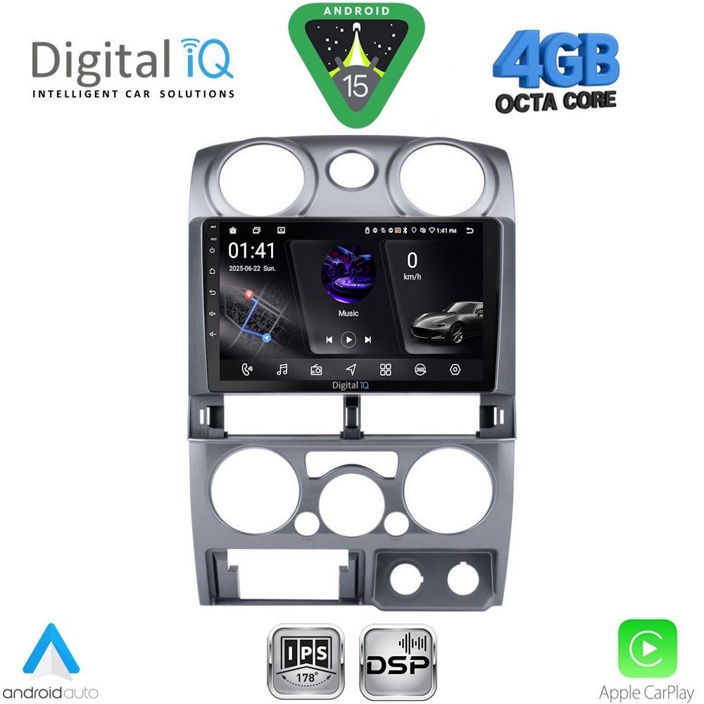 DIGITAL IQ RSG 6254SL_CPA (9inc) MULTIMEDIA TABLET for ISUZU D-MAX mod. 2008-2012 (SILVER)