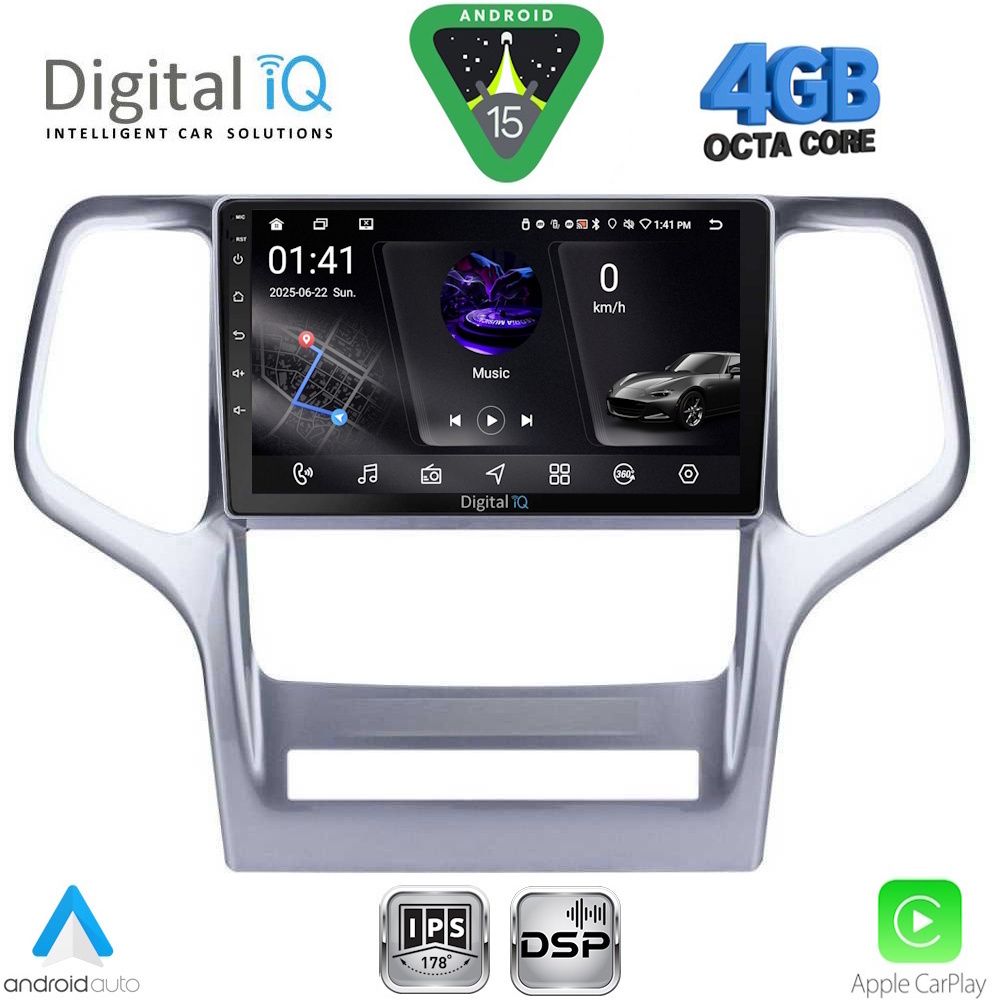 DIGITAL IQ RSG 6282_CPA (9inc) MULTIMEDIA TABLET for JEEP GRAND CHEROKEE mod. 2011-2014