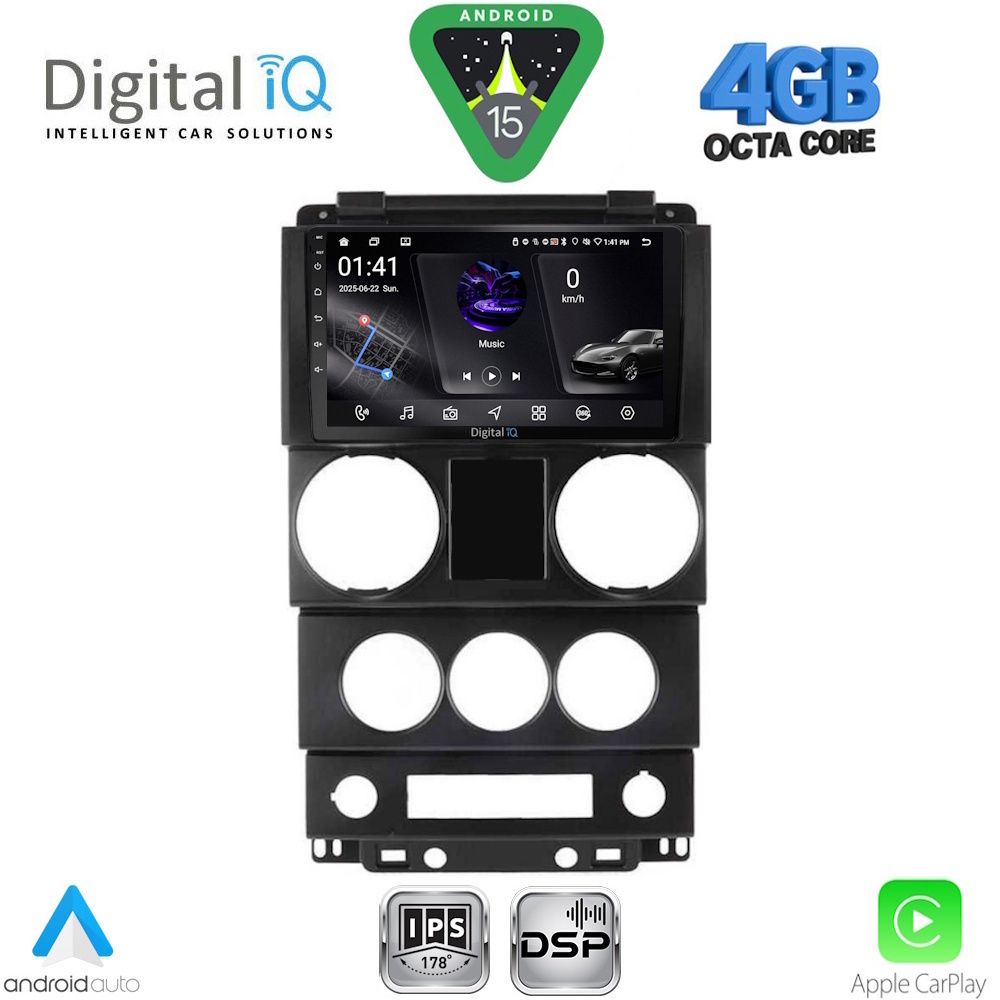 DIGITAL IQ RSG 6292_CPA (9inc) MULTIMEDIA TABLET for JEEP WRANGLER mod. 2006-2011