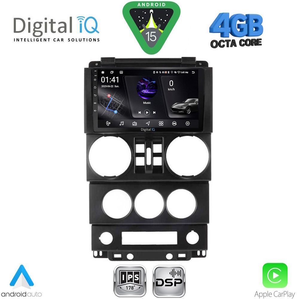 DIGITAL IQ RSG 6294_CPA (9inc) MULTIMEDIA TABLET for JEEP WRANGLER mod. 2006-2011
