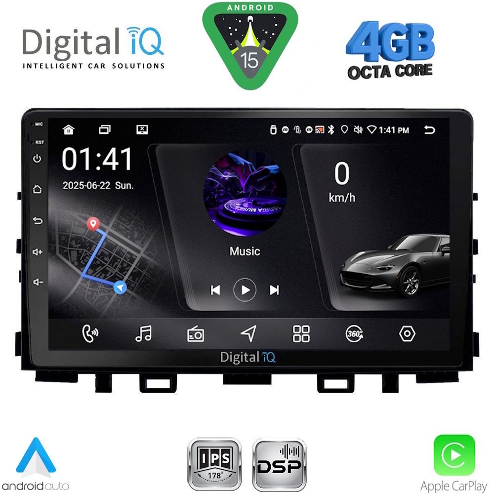 DIGITAL IQ RSG 6316_CPA (9inc) MULTIMEDIA TABLET for KIA RIO mod. 2018-2026 – STONIC mod. 2017-2026