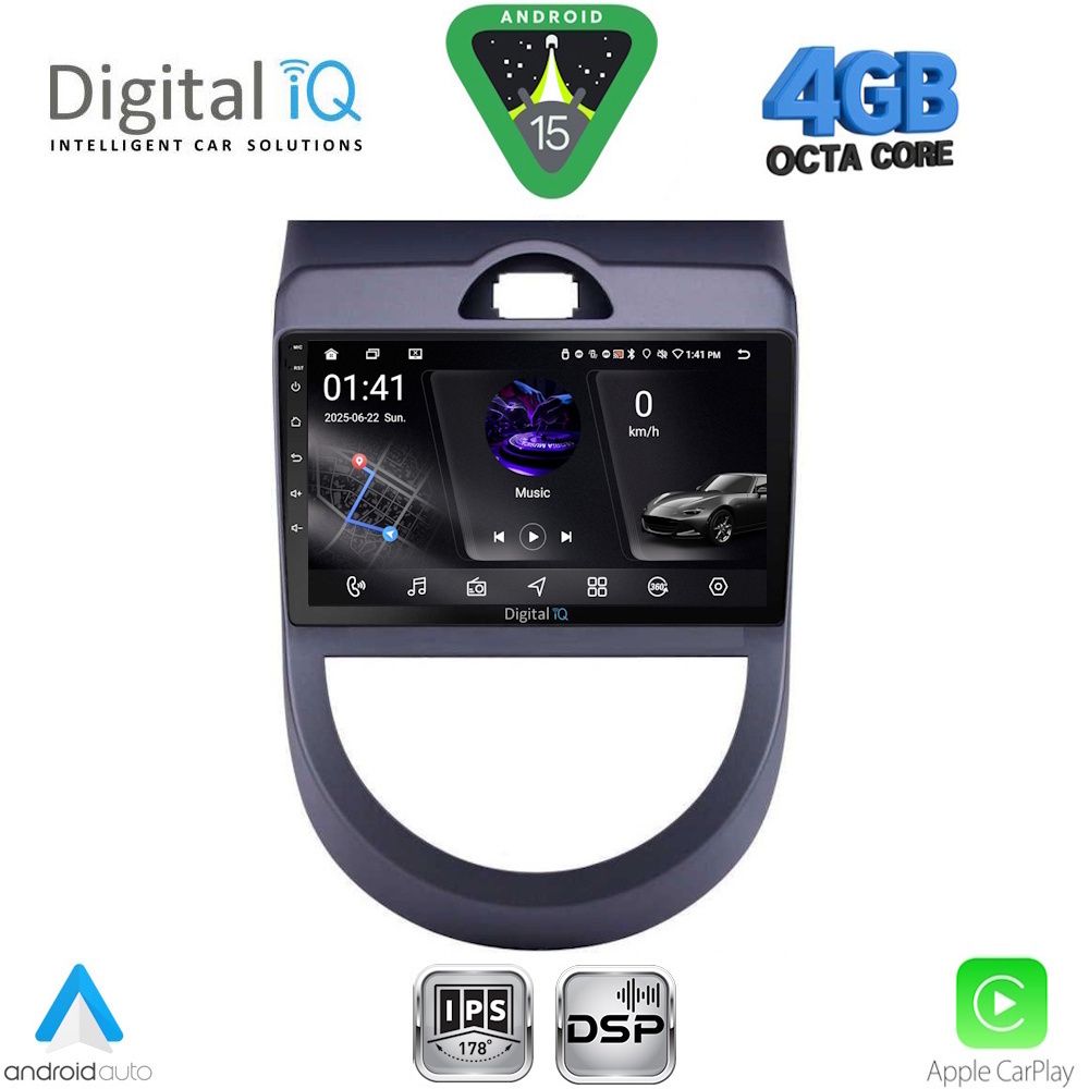 DIGITAL IQ RSG 6320_CPA (9inc) MULTIMEDIA TABLET for KIA SOUL mod. 2008-2013