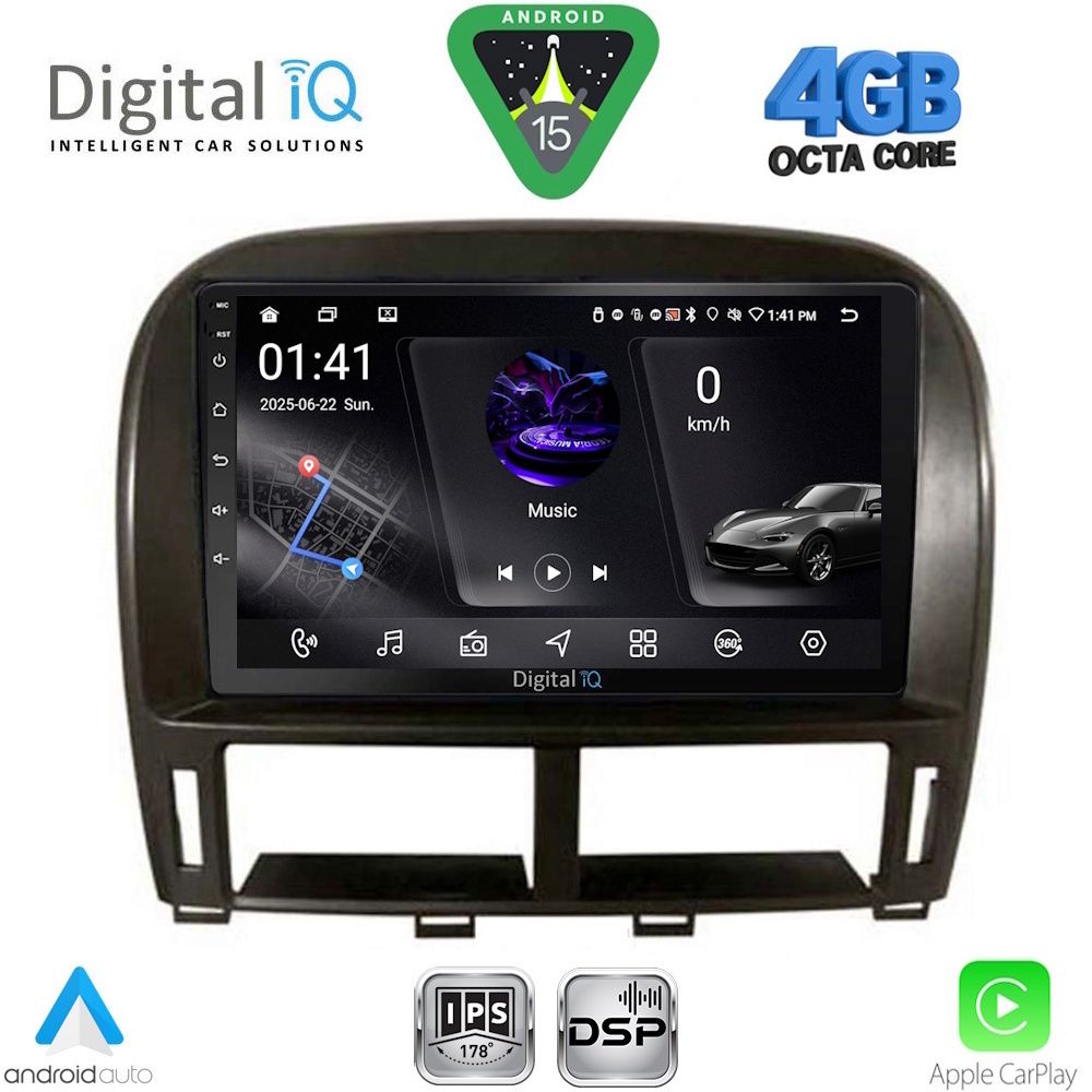 DIGITAL IQ RSG 6343_CPA (9inc) MULTIMEDIA TABLET for LEXUS LS 430 – XF 430 mod. 2000-2006