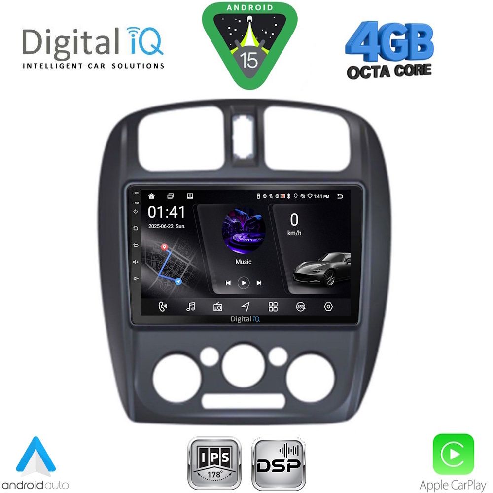 DIGITAL IQ RSG 6363_CPA (9inc) MULTIMEDIA TABLET for MAZDA 323 mod. 1998-2004