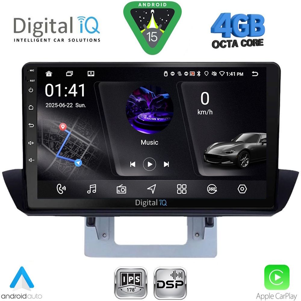 DIGITAL IQ RSG 6364_CPA DASH (9inc) MULTIMEDIA TABLET for MAZDA BT50 mod. 2012-2019