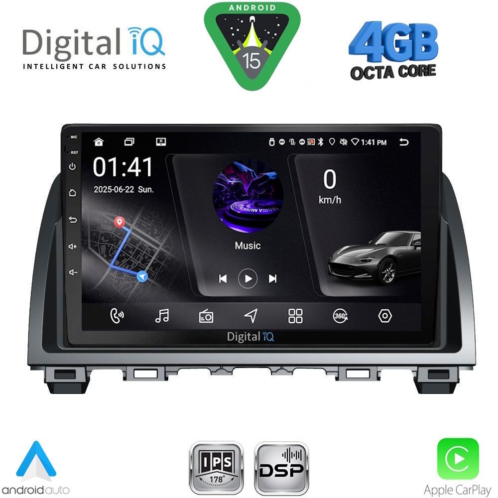 DIGITAL IQ RSG 6378_CPA (9inc) MULTIMEDIA TABLET for MAZDA 6 mod. 2012-2017
