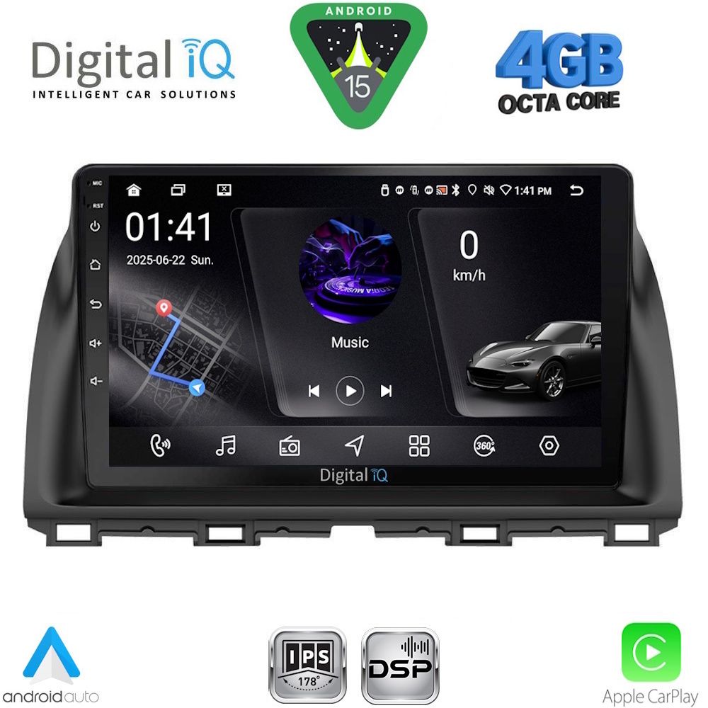 DIGITAL IQ RSG 6380_CPA (10inc) MULTIMEDIA TABLET for MAZDA CX5 mod. 2013-2017