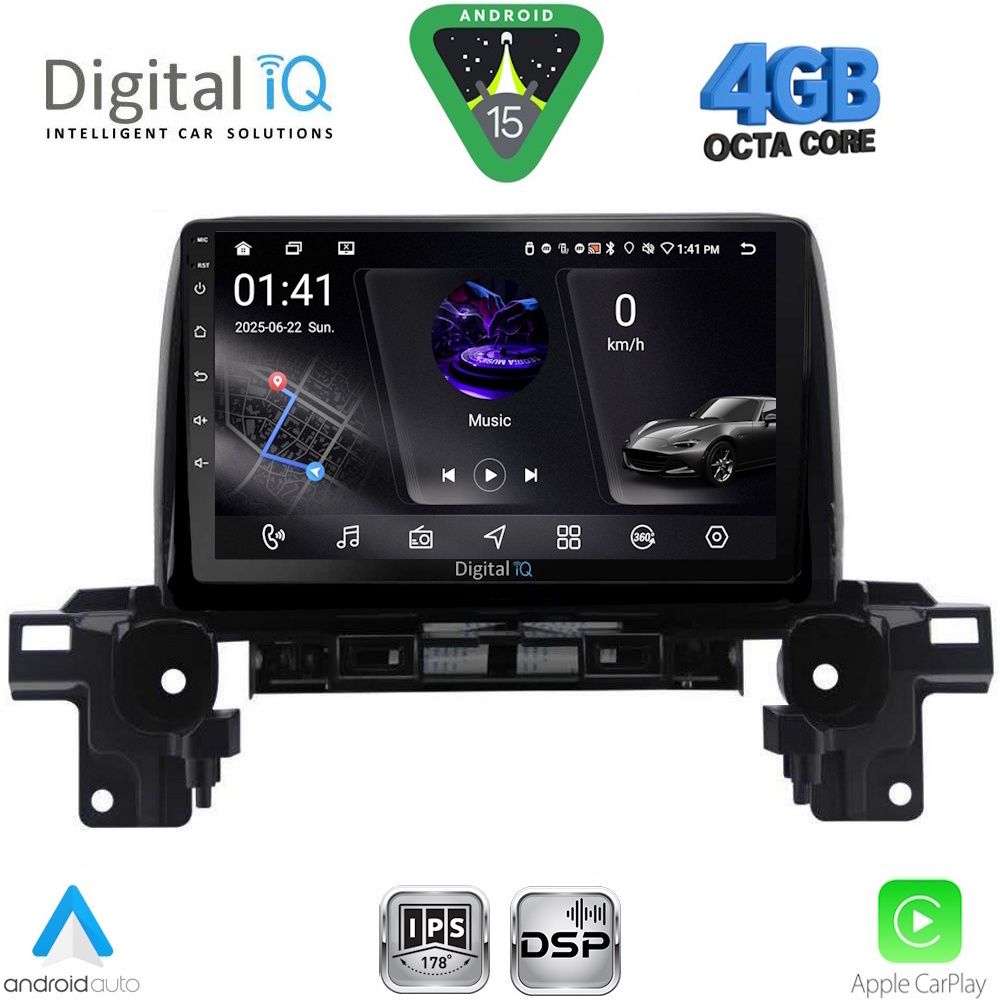 DIGITAL IQ RSG 6381_CPA (9inc) MULTIMEDIA TABLET for MAZDA CX5 mod. 2017-2025