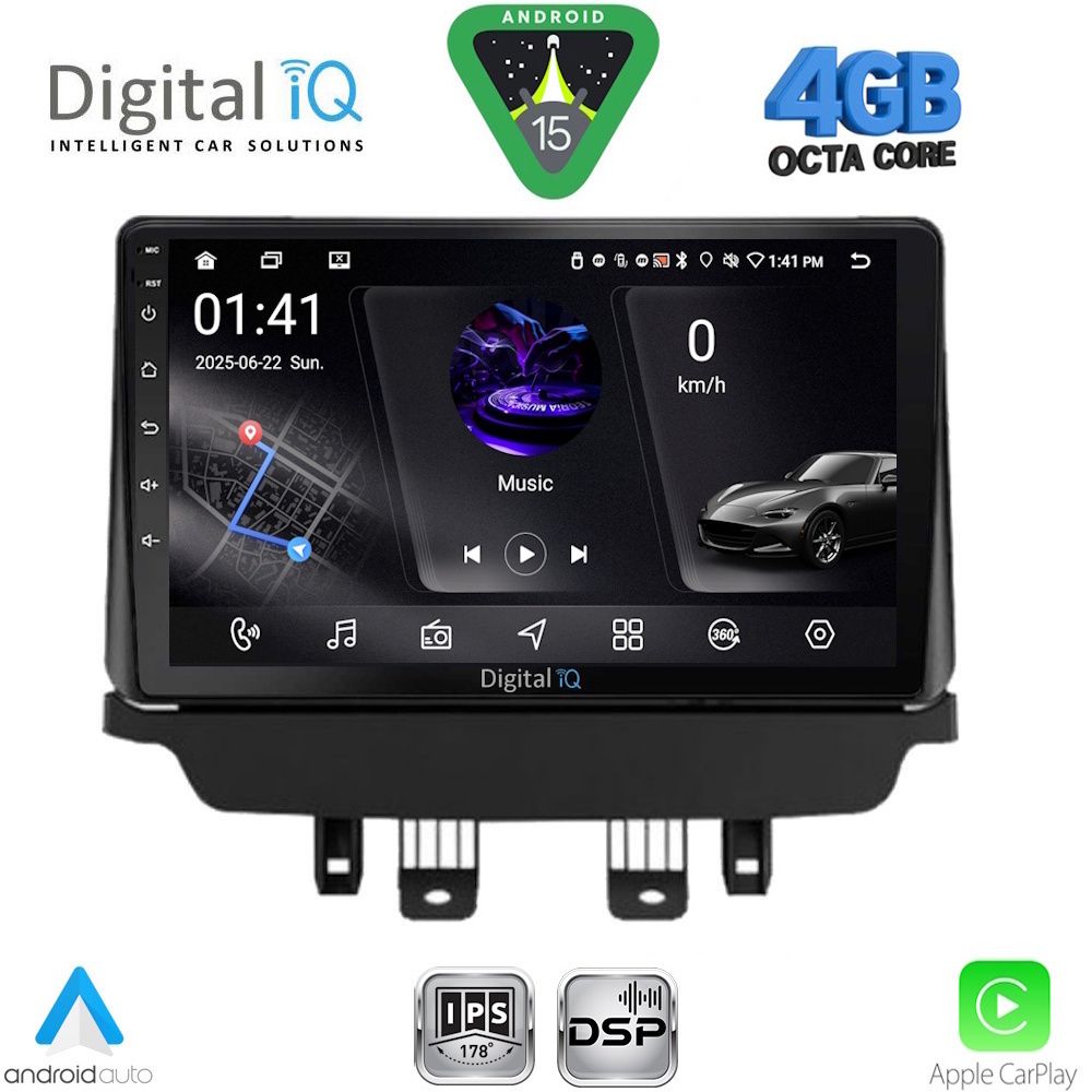 DIGITAL IQ RSG 6384_CPA (9inc) MULTIMEDIA TABLET for MAZDA CX3 mod. 2014-2026