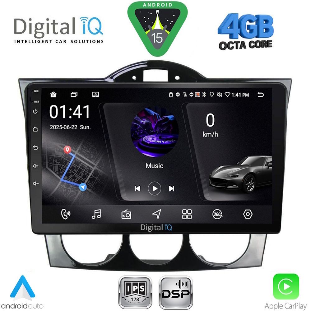 DIGITAL IQ RSG 6394_CPA (9inc) MULTIMEDIA TABLET for MAZDA RX8 mod. 2001-2008
