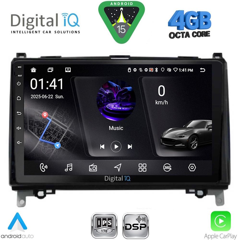DIGITAL IQ RSG 6400_CPA (9inc) MULTIMEDIA TABLET for MERCEDES A – B -SPRINTER – VITO mod. 2007-2019