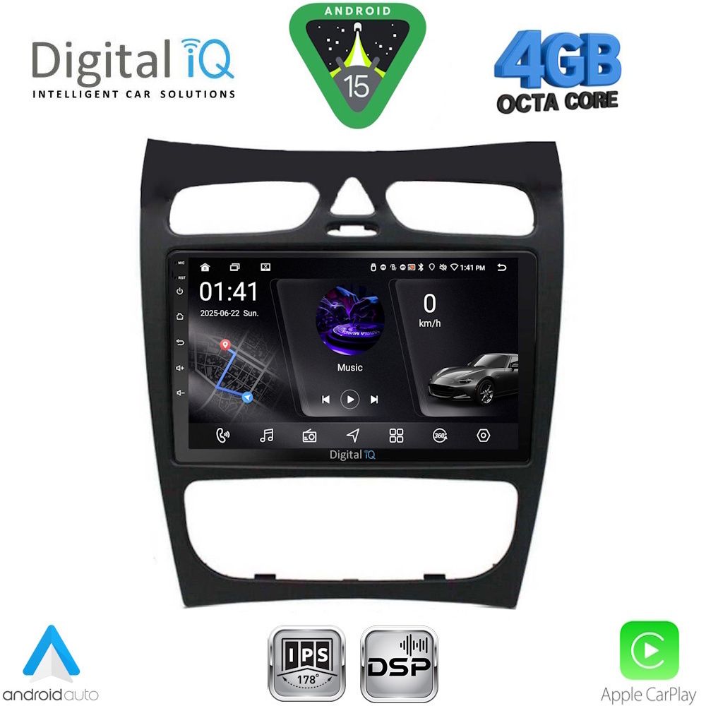 DIGITAL IQ RSG 6406_CPA (9inc) MULTIMEDIA TABLET for MERCEDES CLK (W209) mod. 2000-2004