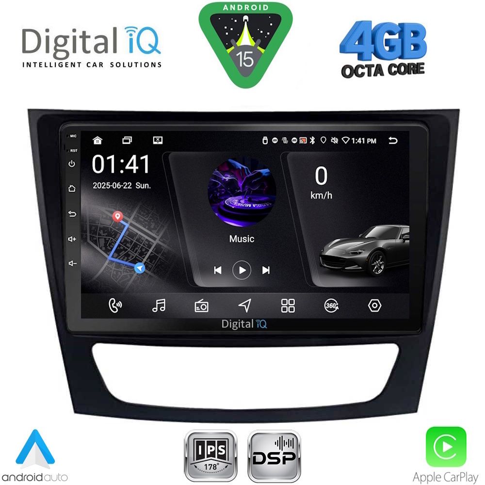 DIGITAL IQ RSG 6408_CPA (9inc) MULTIMEDIA TABLET for MERCEDES E (W211) – CLS (W219) mod. 2003-2009