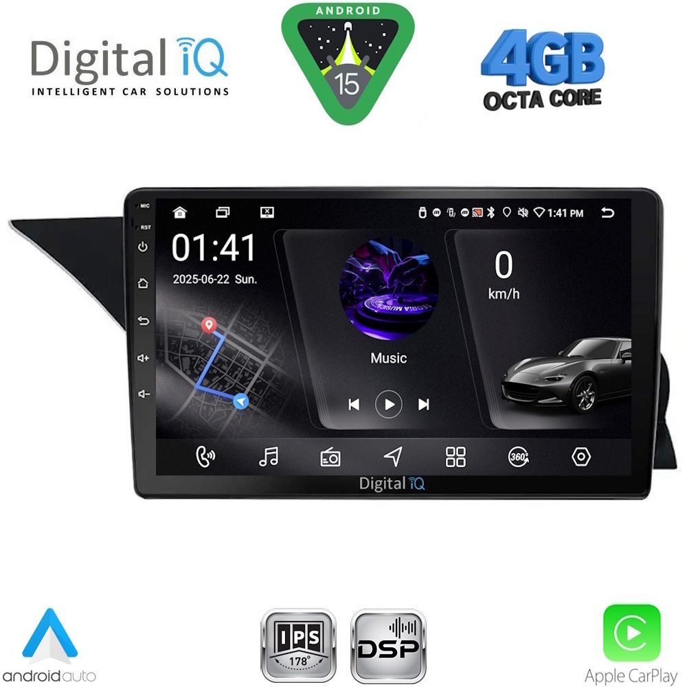 DIGITAL IQ RSG 6412_CPA (NTG 4.5) (9inc) MULTIMEDIA TABLET for MERCEDES GLK (X204) mod. 2013-2017