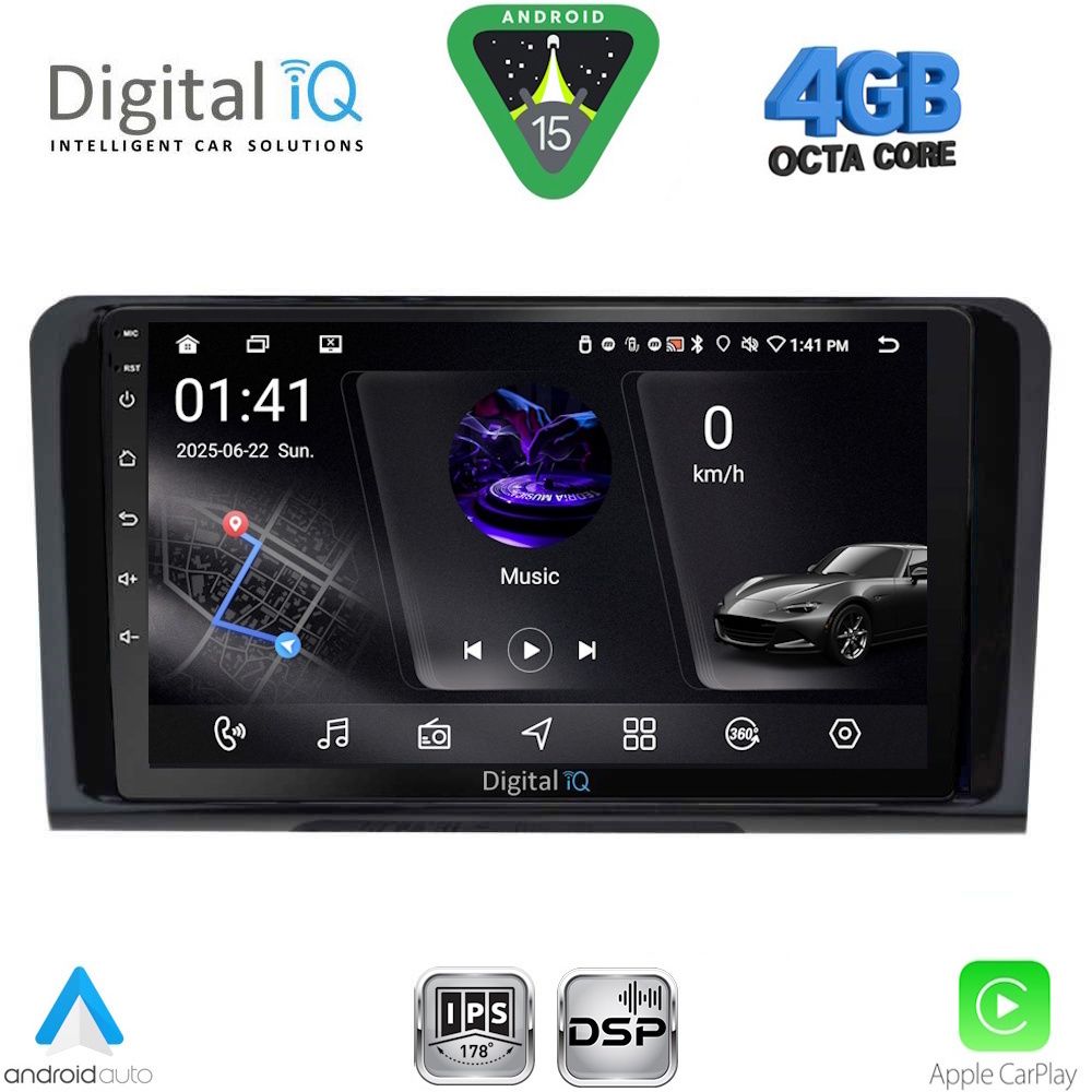 DIGITAL IQ RSG 6414_CPA (9inc) MULTIMEDIA TABLET for MERCEDES ML (W164) – GL (X164) mod. 2005-2011