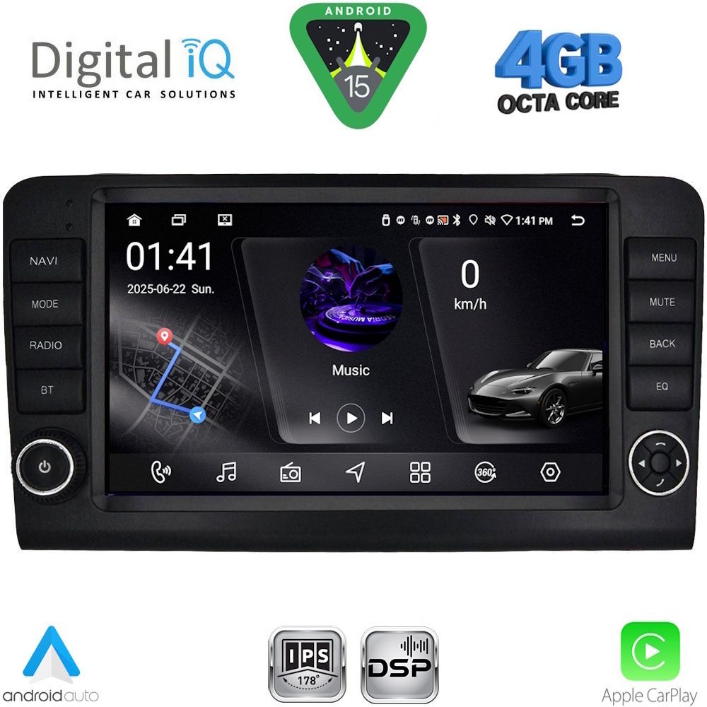 DIGITAL IQ RSG 6416_CPA (9inc) MULTIMEDIA TABLET for MERCEDES ML (W164) – GL (X164) mod. 2005-2011