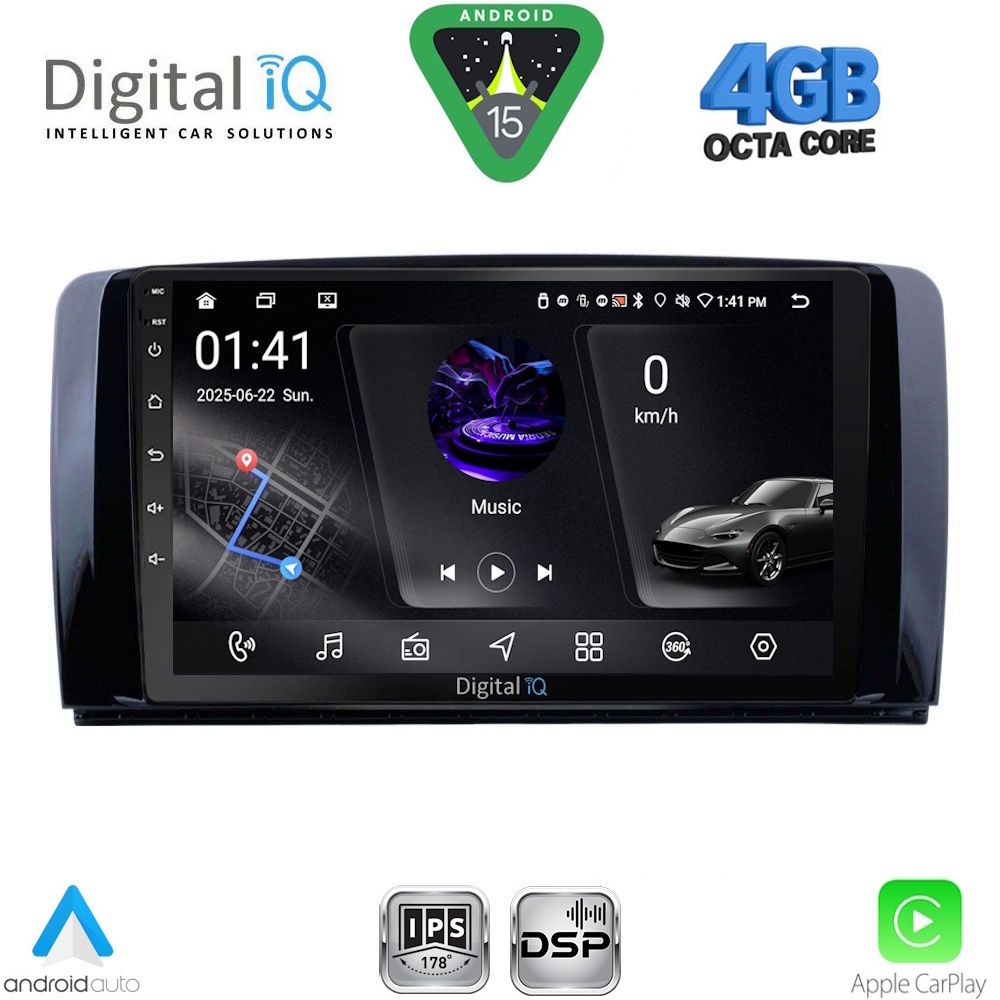 DIGITAL IQ RSG 6422_CPA (9inc) MULTIMEDIA TABLET for MERCEDES R (W251) mod. 2006-2015