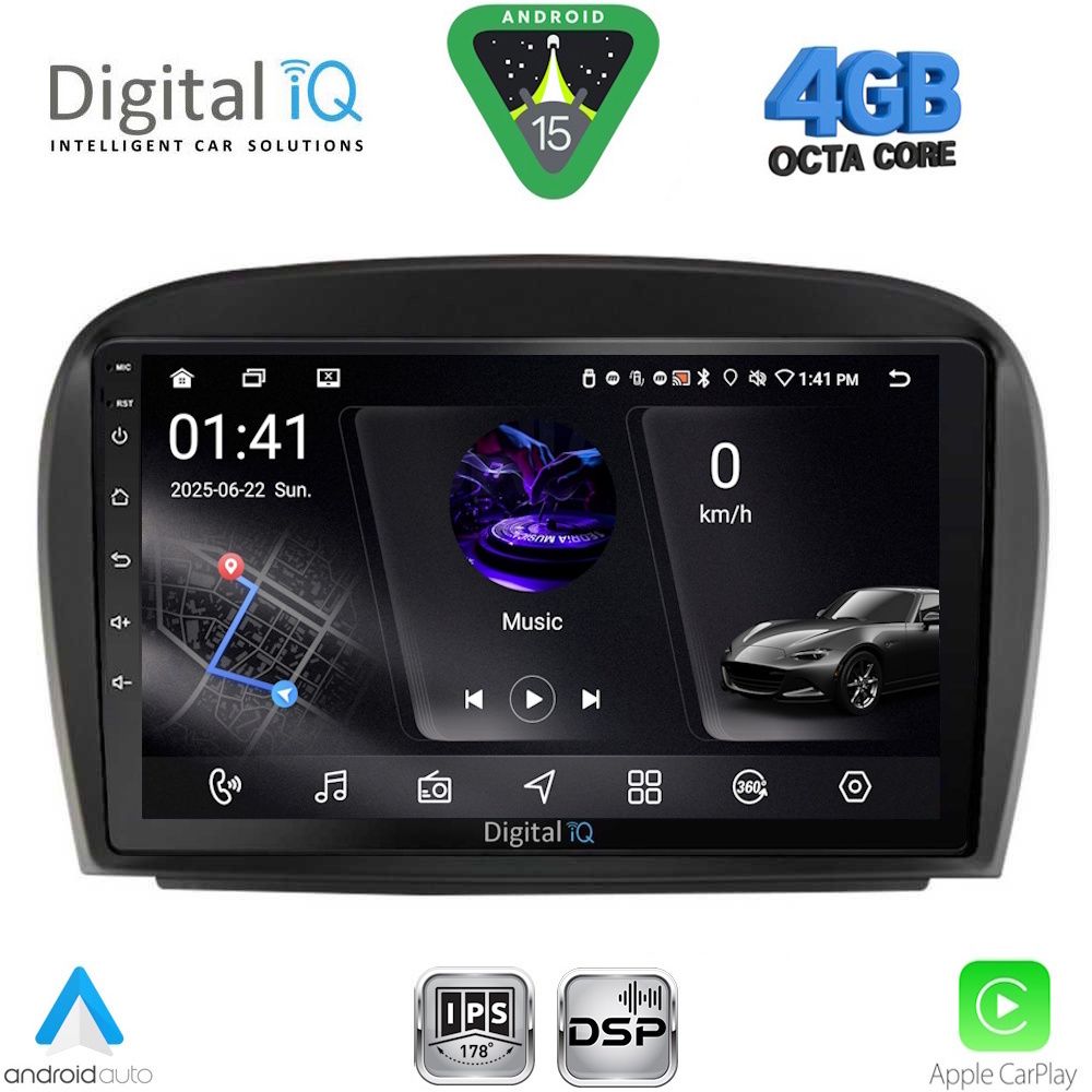 DIGITAL IQ RSG 6427_CPA (9inc) MULTIMEDIA TABLET for MERCEDES SL (R230) FACELIFT mod. 2006-2012