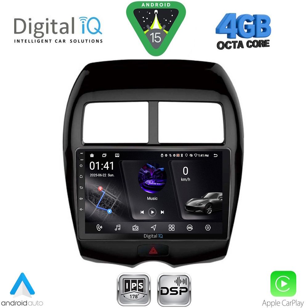 DIGITAL IQ RSG 6430_CPA (10inc) MULTIMEDIA TABLET for MITSUBISHI ASX mod. 2009-2020 - PEUGEOT 4008 mod. 2012-2018