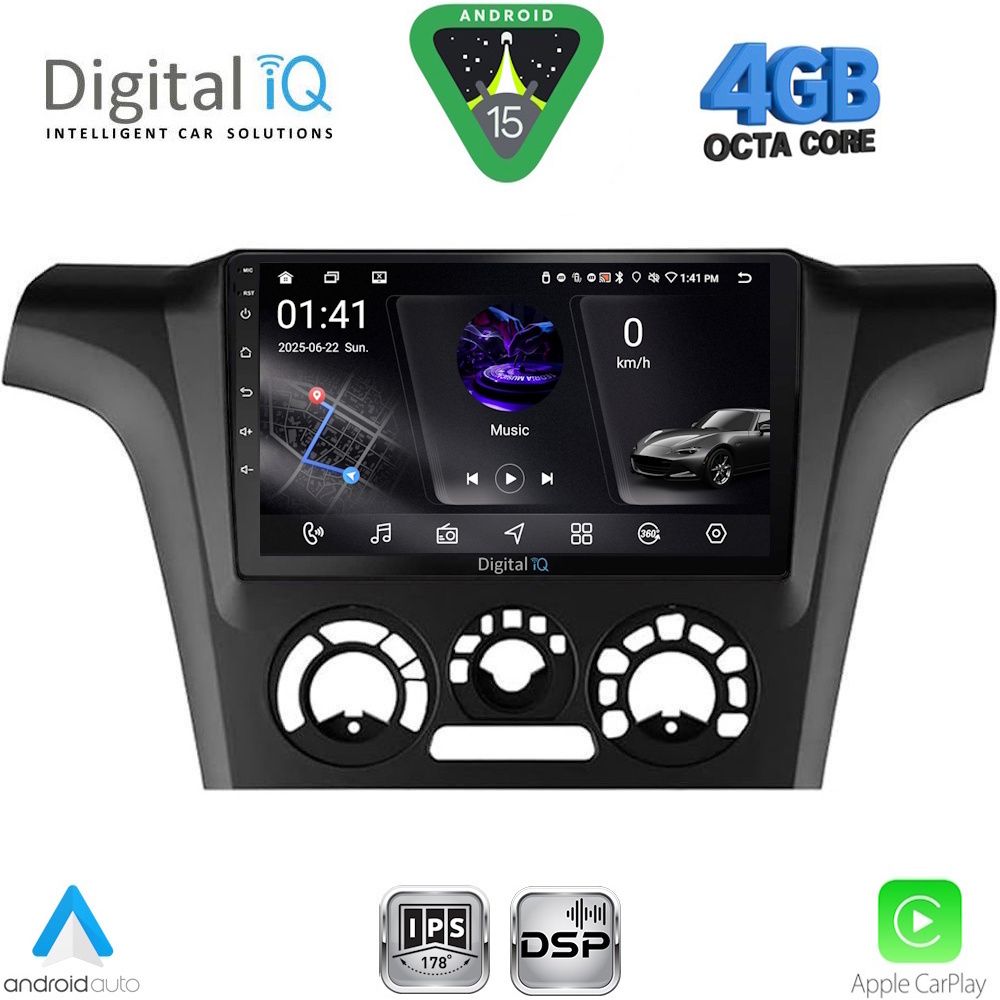 DIGITAL IQ RSG 6441_CPA A/C (9inc) MULTIMEDIA TABLET for MITSUBISHI OUTLANDER mod. 2001-2005