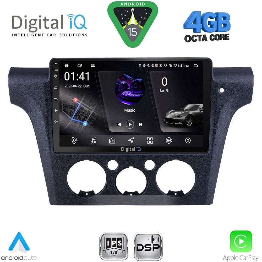 DIGITAL IQ RSG 6441_CPA CLIMA (10inc) MULTIMEDIA TABLET for MITSUBISHI OUTLANDER mod. 2001-2005 with CLIMA