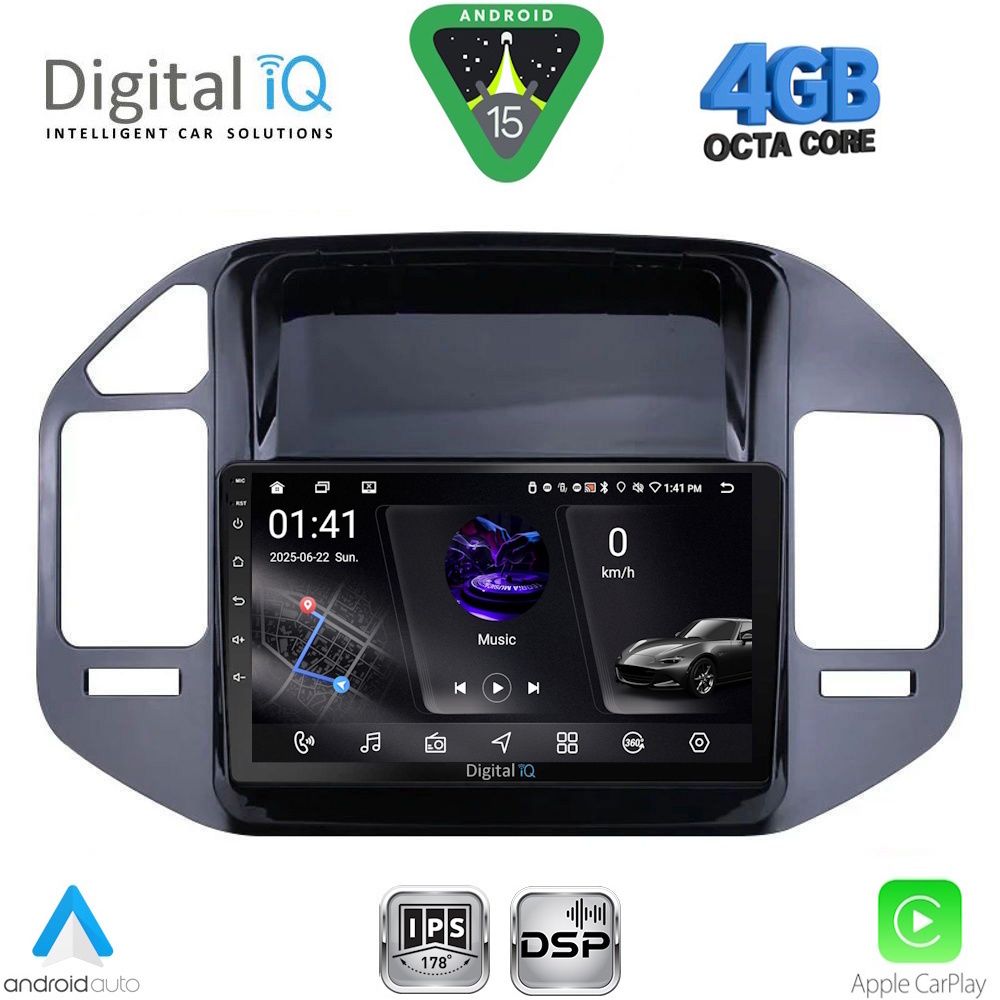 DIGITAL IQ RSG 6444_CPA (9inc) MULTIMEDIA TABLET for MITSUBISHI PAJERO mod. 1999-2006