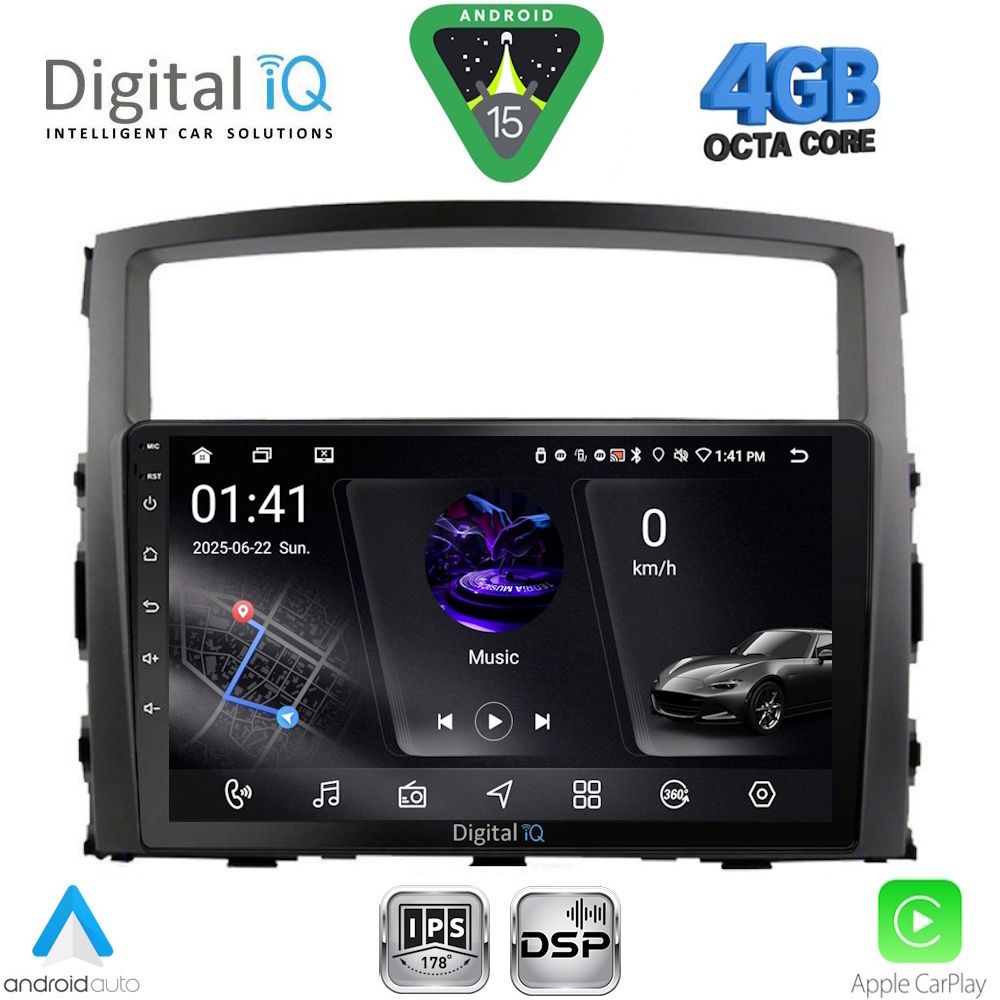 DIGITAL IQ RSG 6446_CPA (9inc) MULTIMEDIA TABLET for MITSUBISHI PAJERO mod. 2006-2013