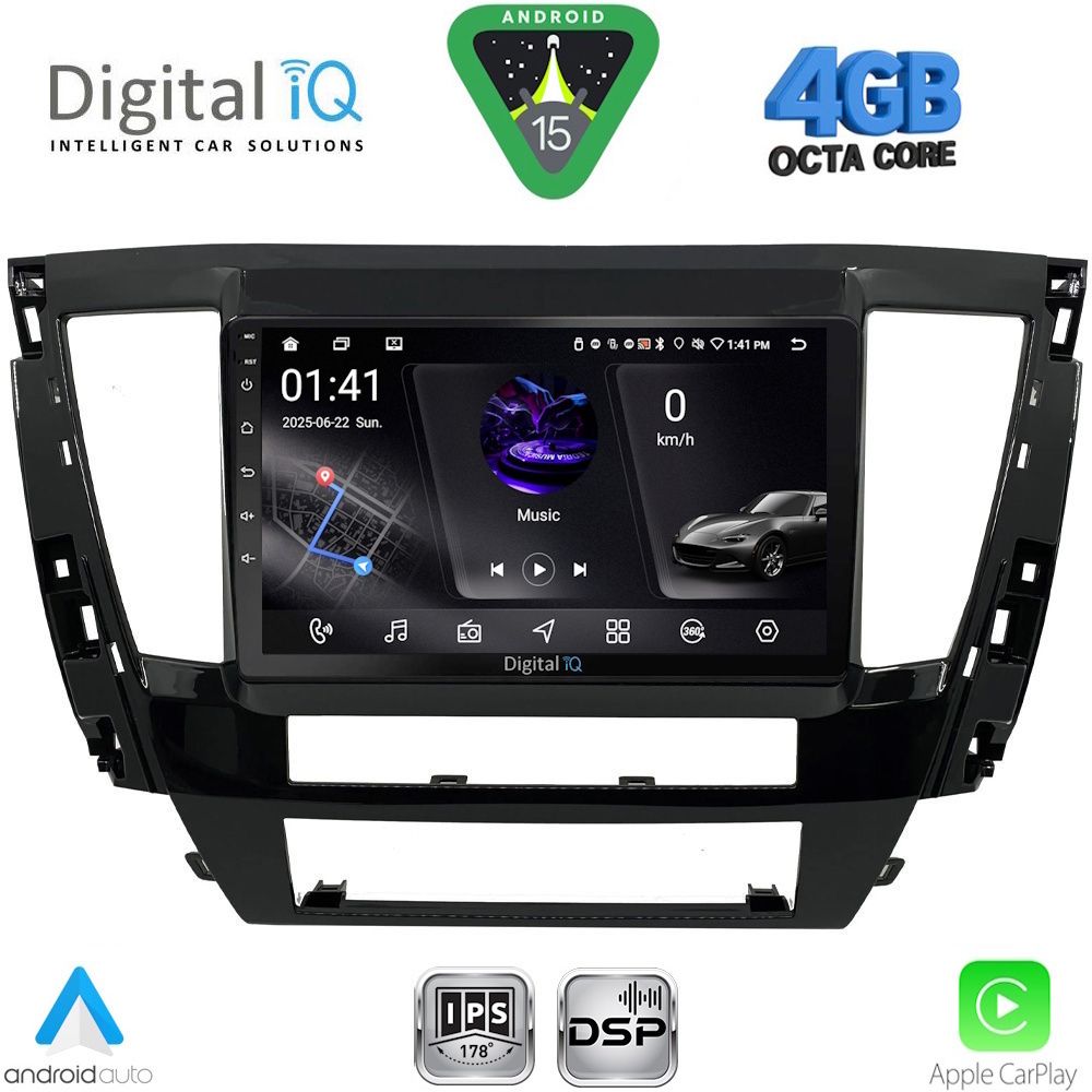 DIGITAL IQ RSG 6447S_CPA (9inc) MULTIMEDIA TABLET for MITSUBISHI PAJERO SPORT mod. 2020-2026