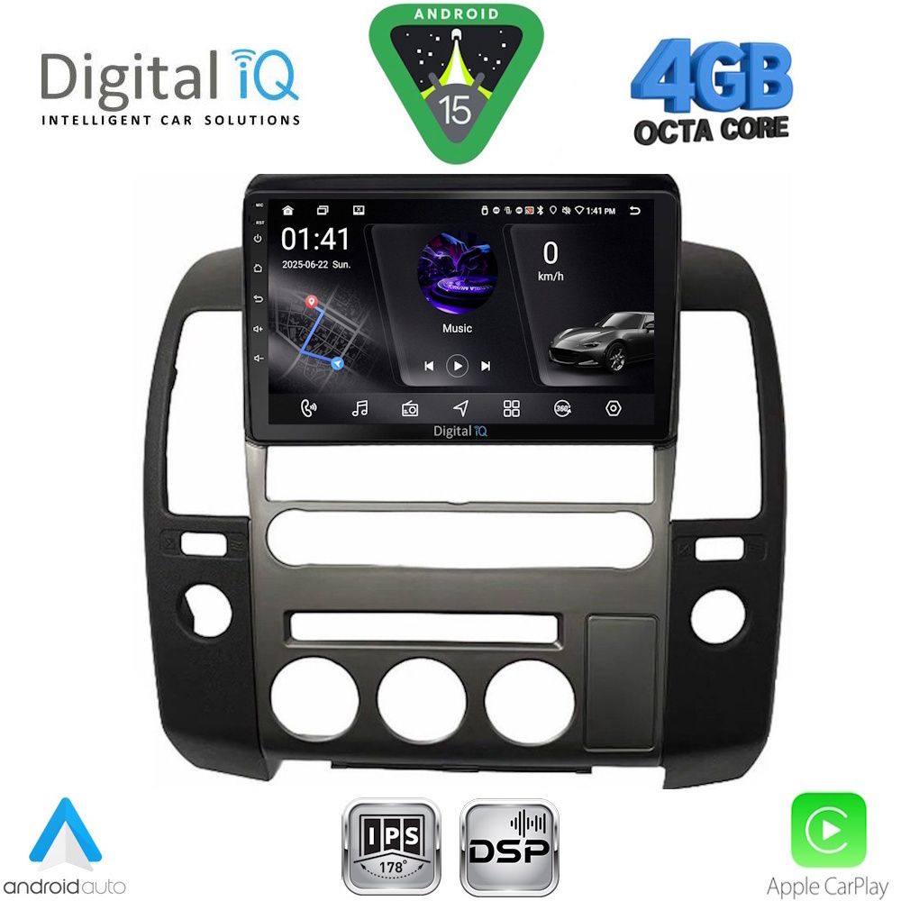 DIGITAL IQ RSG 6454_CPA (ORIG.NAVI) (9inc) MULTIMEDIA TABLET for NISSAN NAVARA D40 mod. 2006-2011 με Original Navi