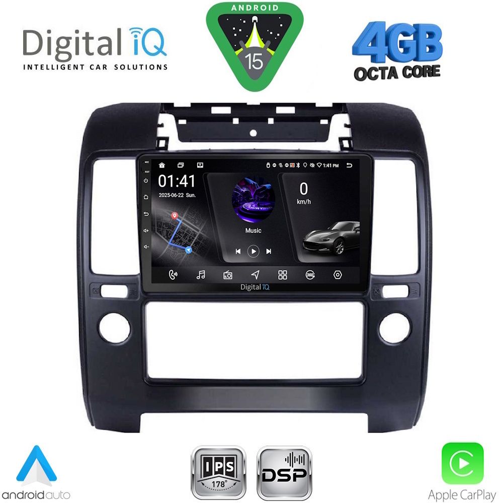 DIGITAL IQ RSG 6454_CPA A/C (9inc) MULTIMEDIA TABLET for NISSAN NAVARA D40 mod. 2006-2011 με A/C