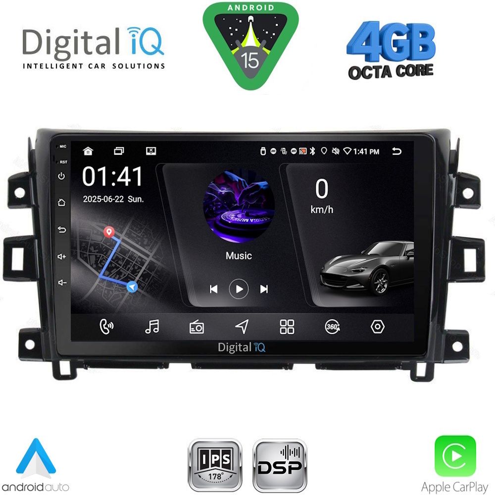 DIGITAL IQ RSG 6456_CPA (10inc) MULTIMEDIA TABLET for NISSAN NAVARA mod. 2016-2025