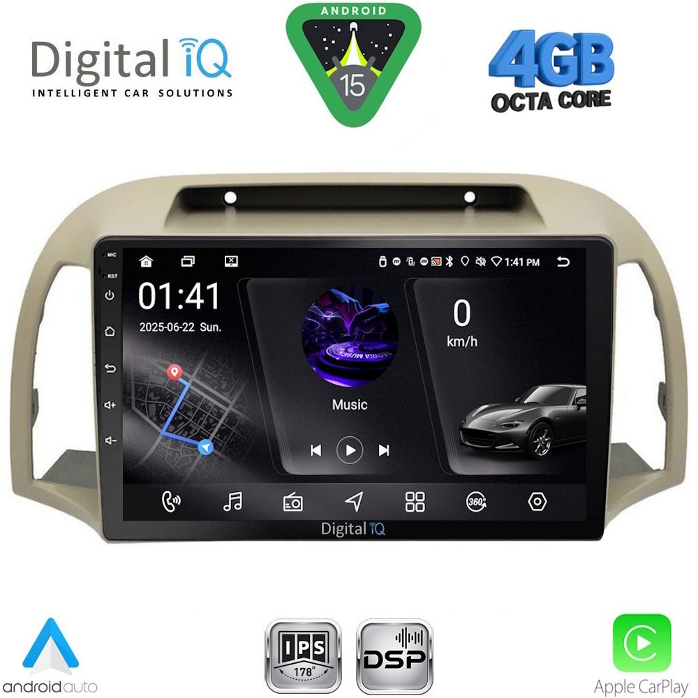 DIGITAL IQ RSG 6457BG_CPA (9inc) MULTIMEDIA TABLET for NISSAN MICRA K12 mod. 2002-2010 (BEIGE)
